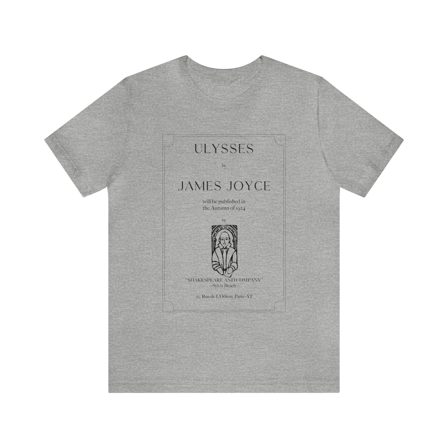 Ulysses First Edition Title Page Unisex Short Sleeve Tee