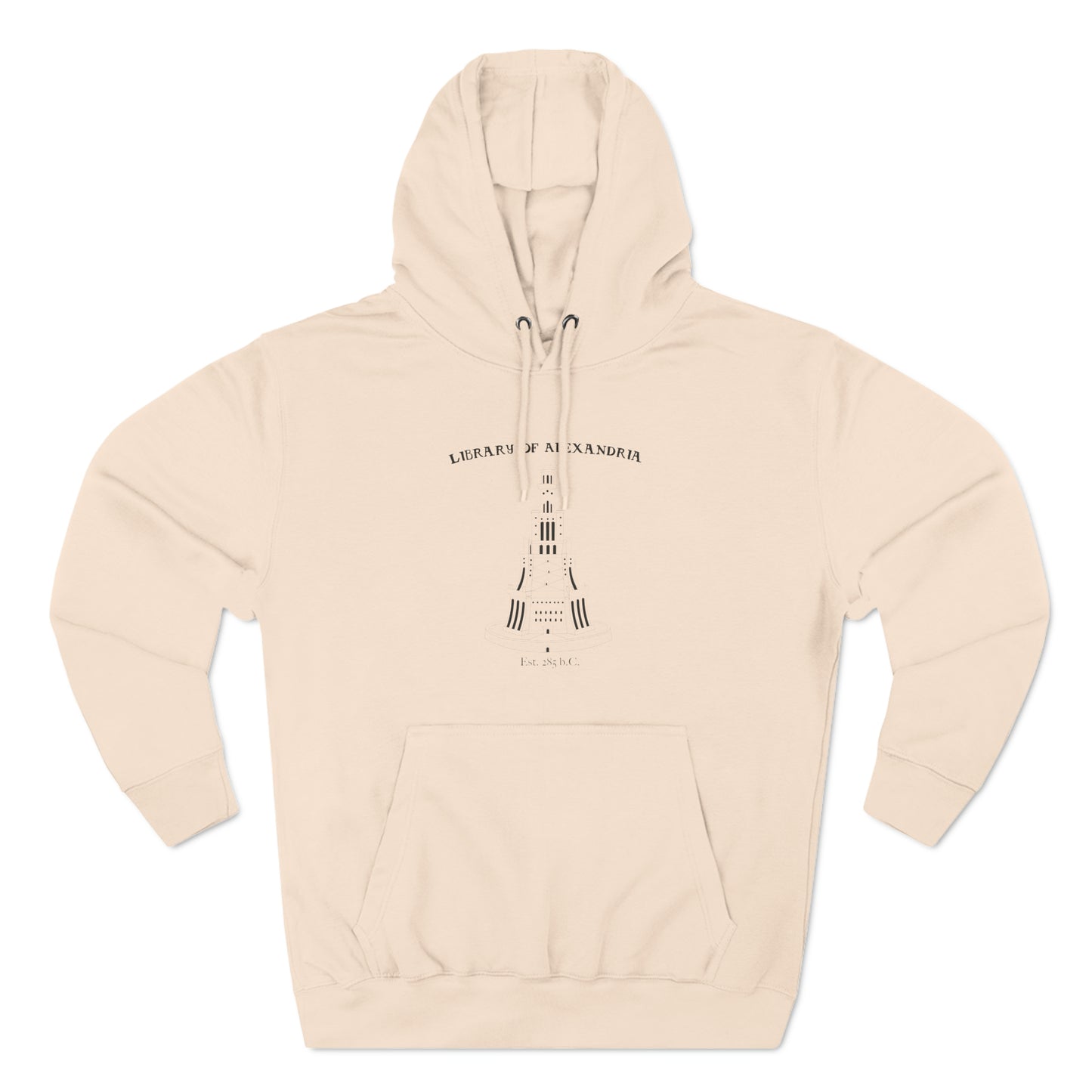 Alexandria Library Three-Panel Fleece Hoodie