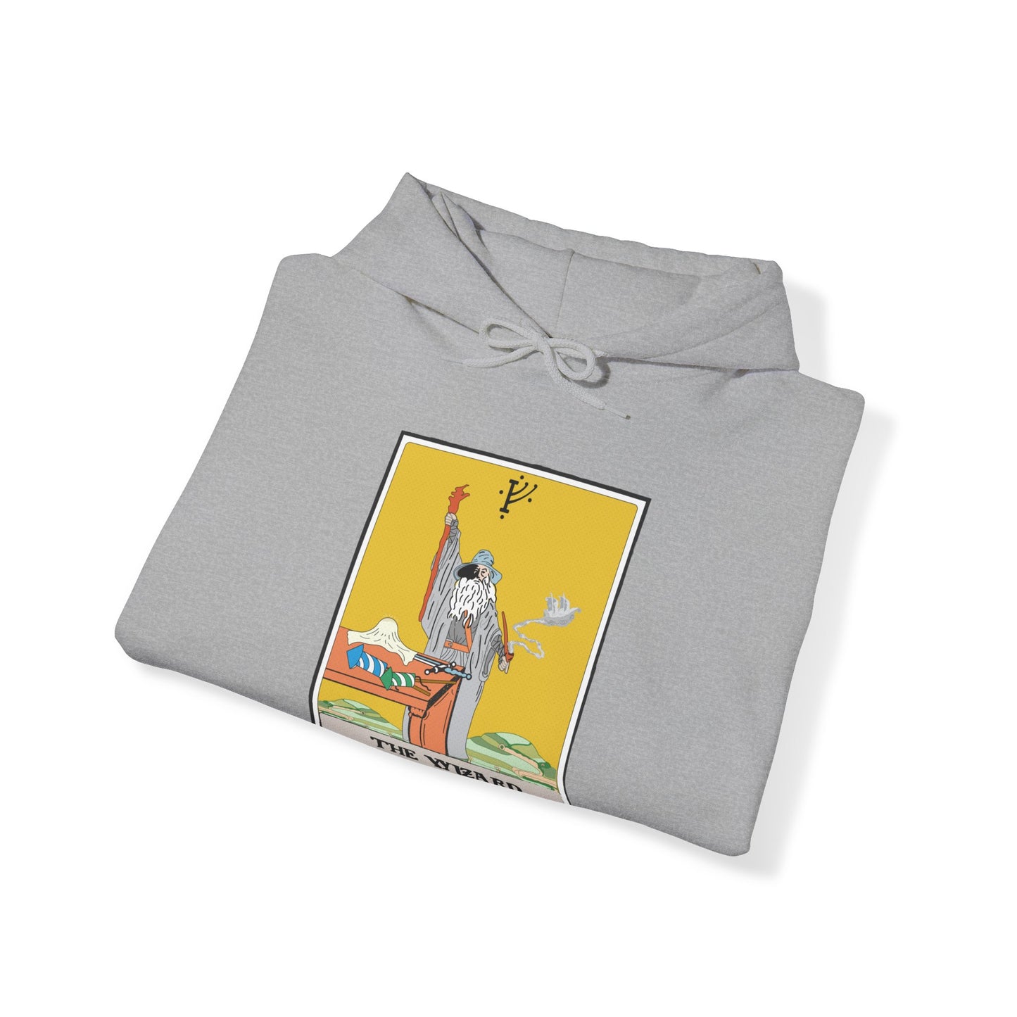 The Wizard Tarot Card Unisex Hooded Sweatshirt