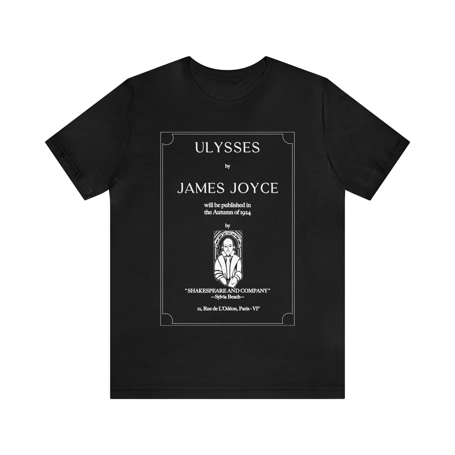 Ulysses First Edition Title Page Unisex Short Sleeve Tee