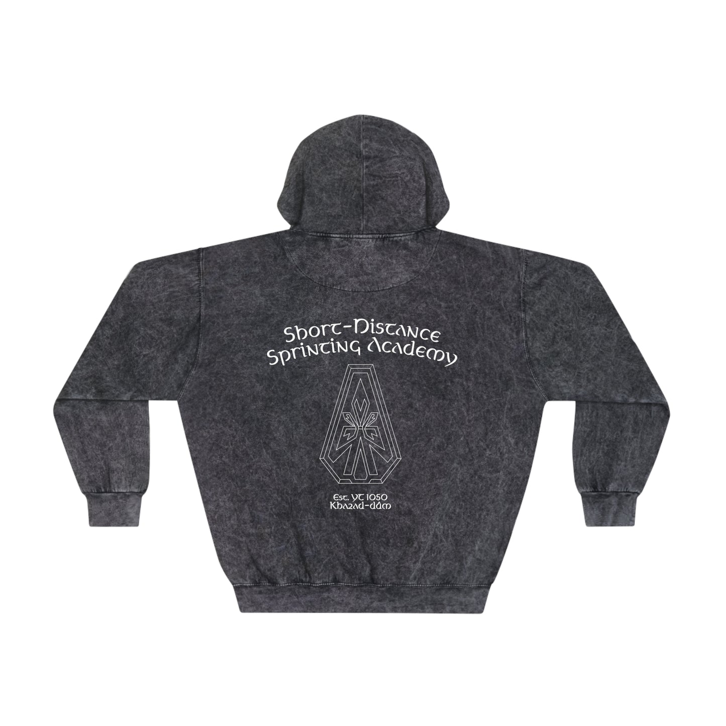 Short Distance Sprinting Academy Unisex Mineral Wash Hoodie