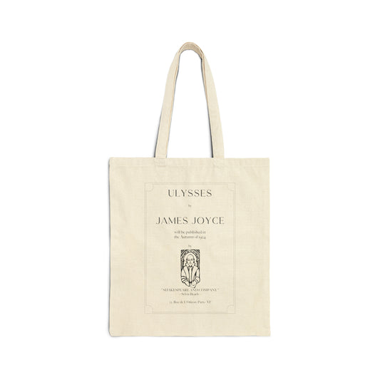 Ulysses First Edition Page Cotton Tote Bag