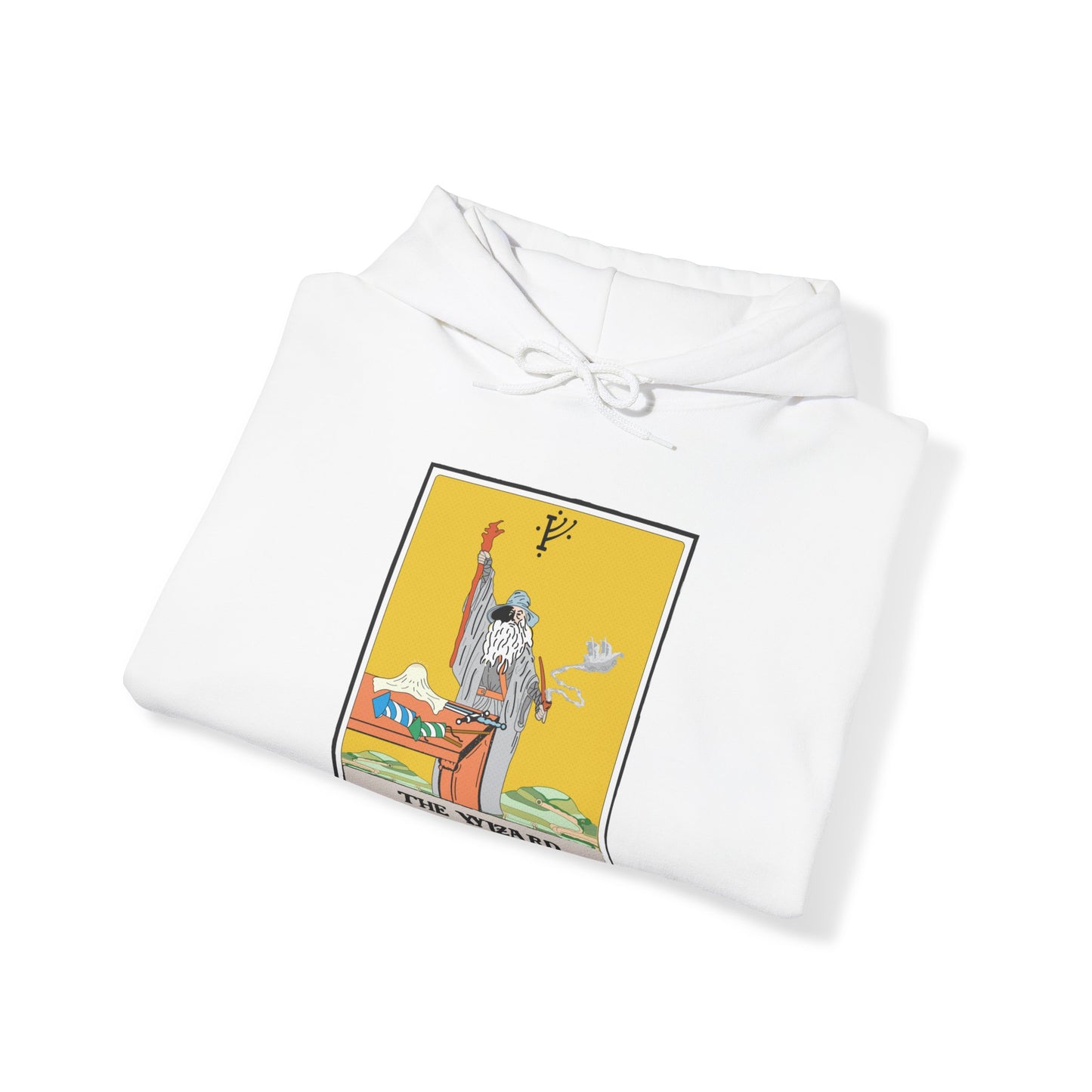 The Wizard Tarot Card Unisex Hooded Sweatshirt