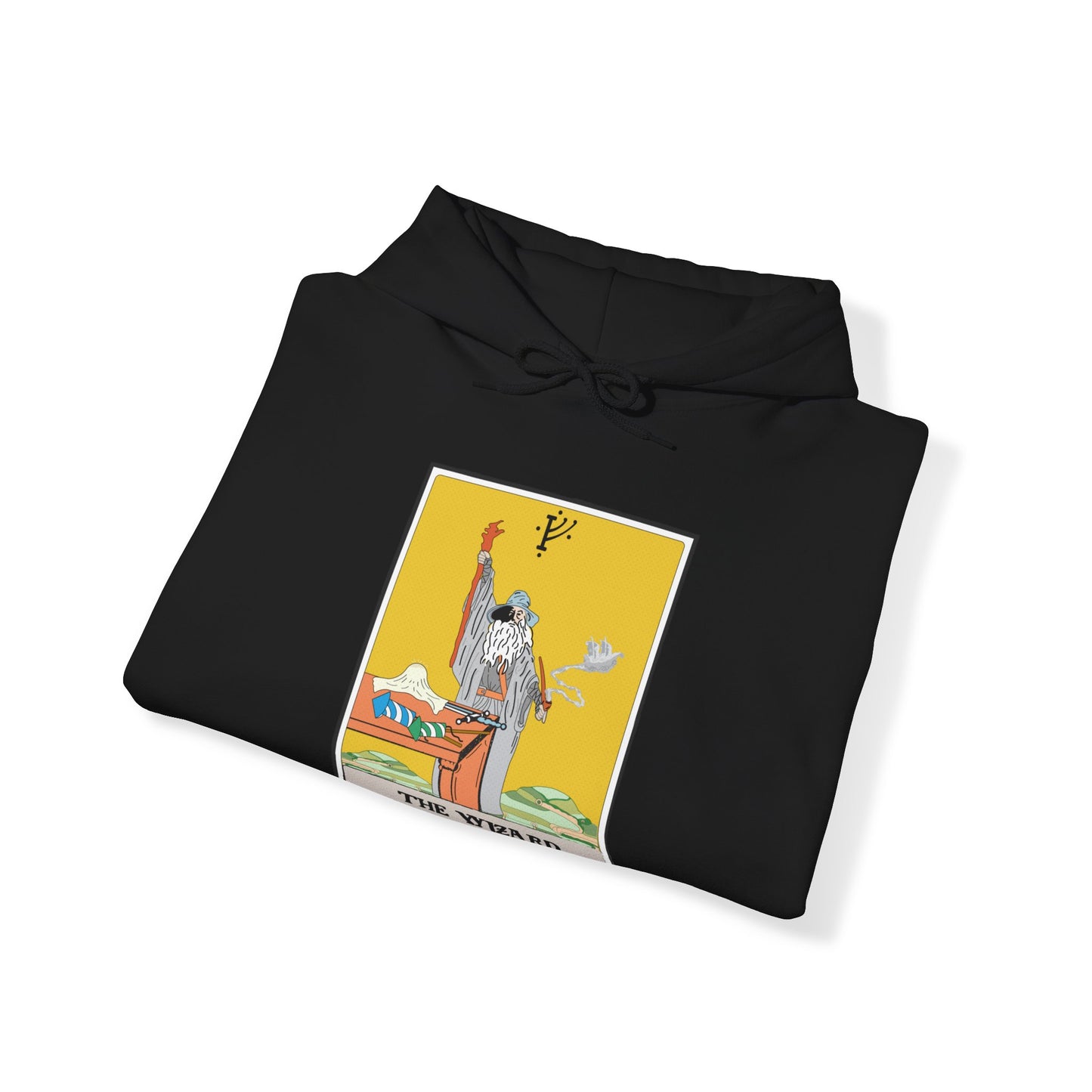 The Wizard Tarot Card Unisex Hooded Sweatshirt