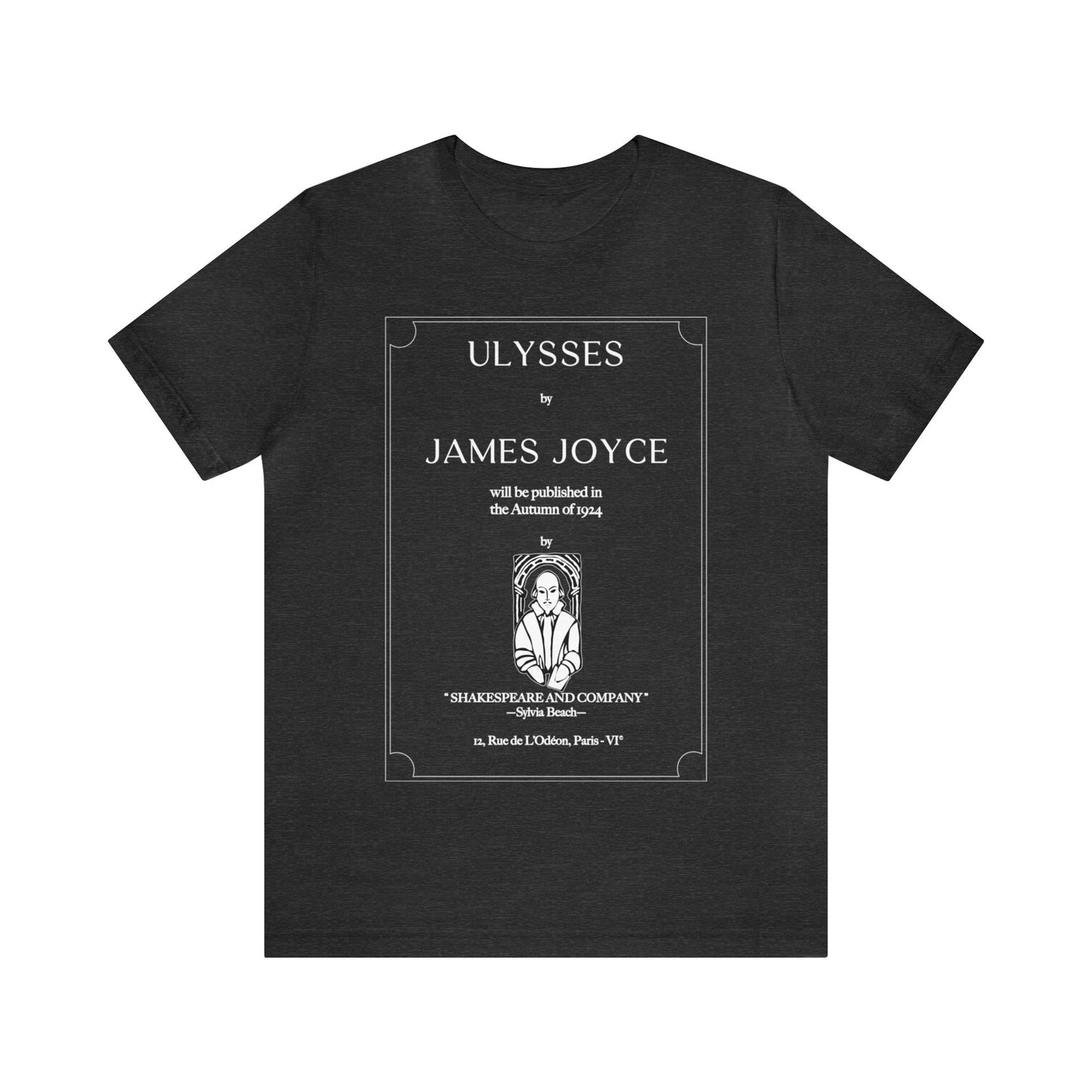 Ulysses First Edition Title Page Unisex Short Sleeve Tee