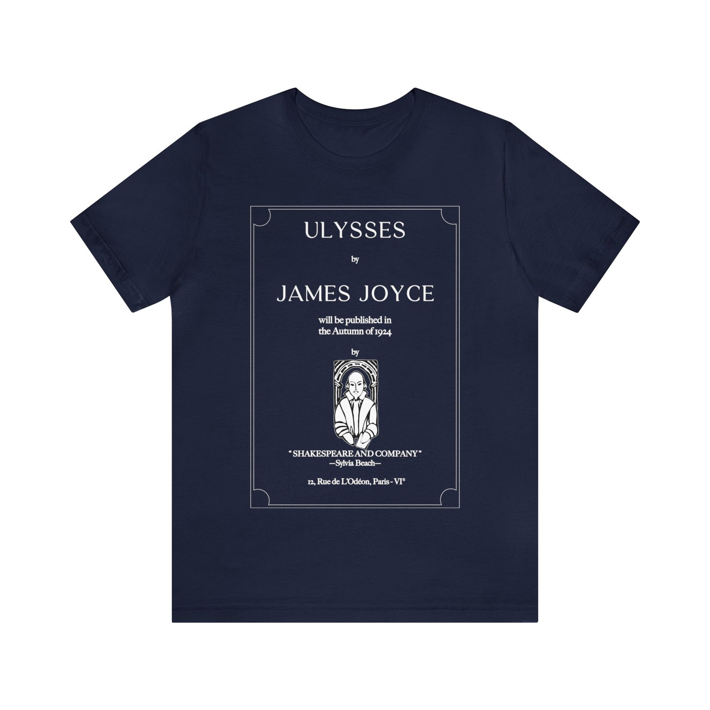 Ulysses First Edition Title Page Unisex Short Sleeve Tee