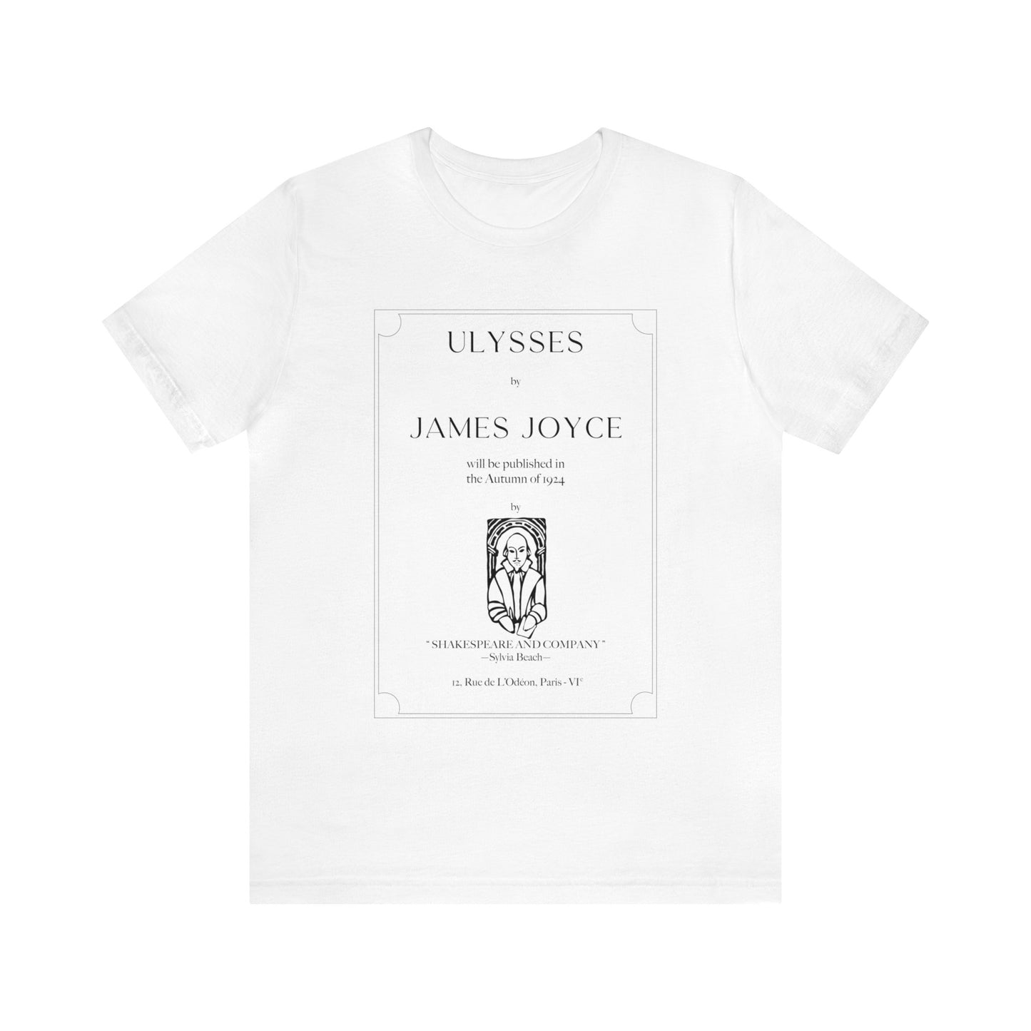 Ulysses First Edition Title Page Unisex Short Sleeve Tee