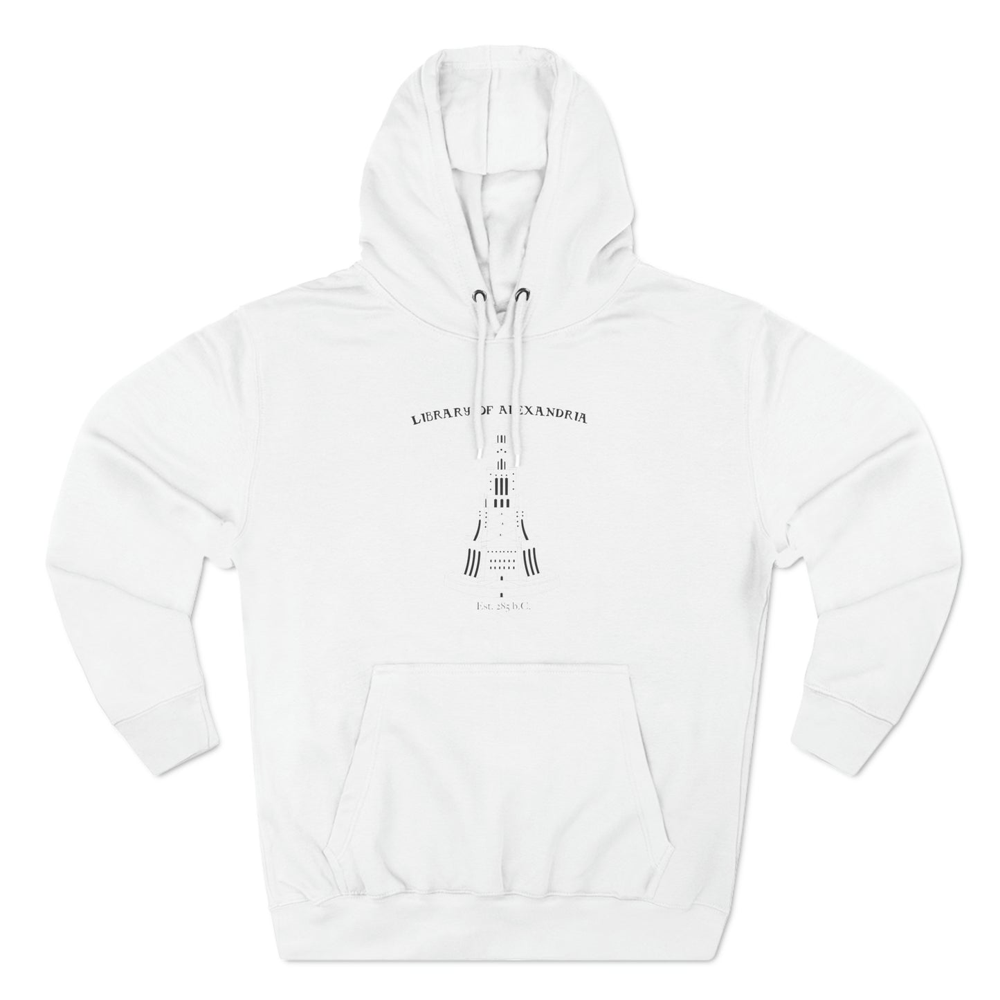 Alexandria Library Three-Panel Fleece Hoodie