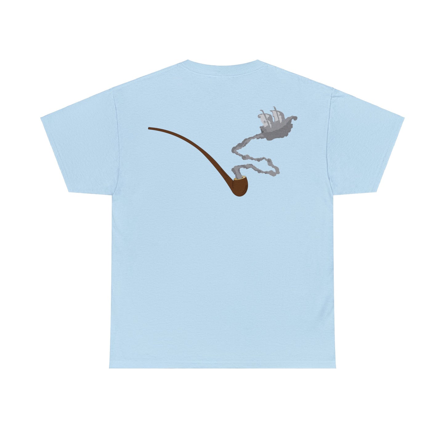 Gandalf Pipe on Back Unisex Heavy Cotton Tee