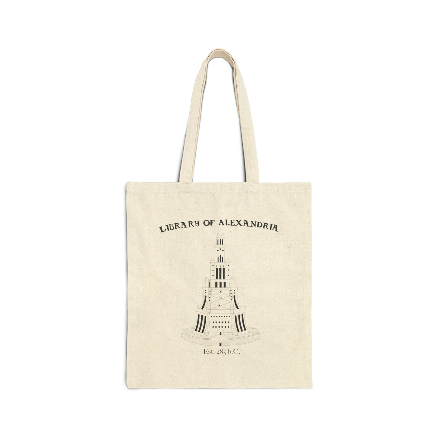 Library of Alexandria Cotton Tote Bag
