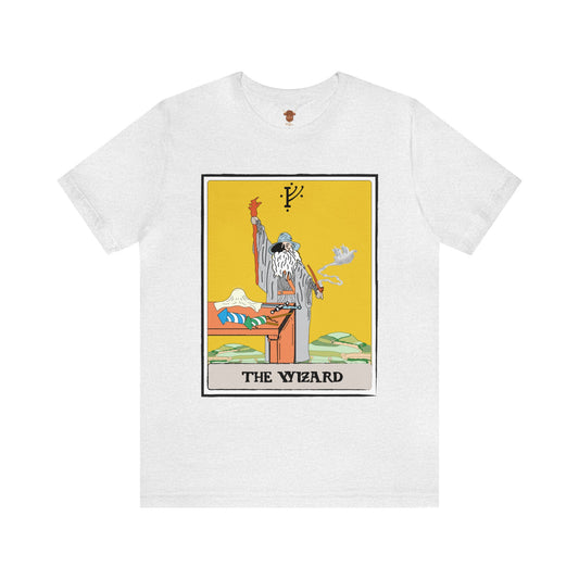 The Wizard Tarot Card Unisex Short Sleeve Tee