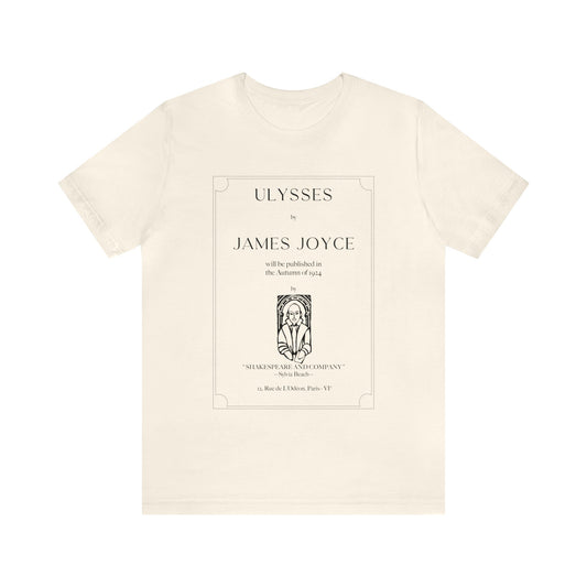 Ulysses First Edition Title Page Unisex Short Sleeve Tee