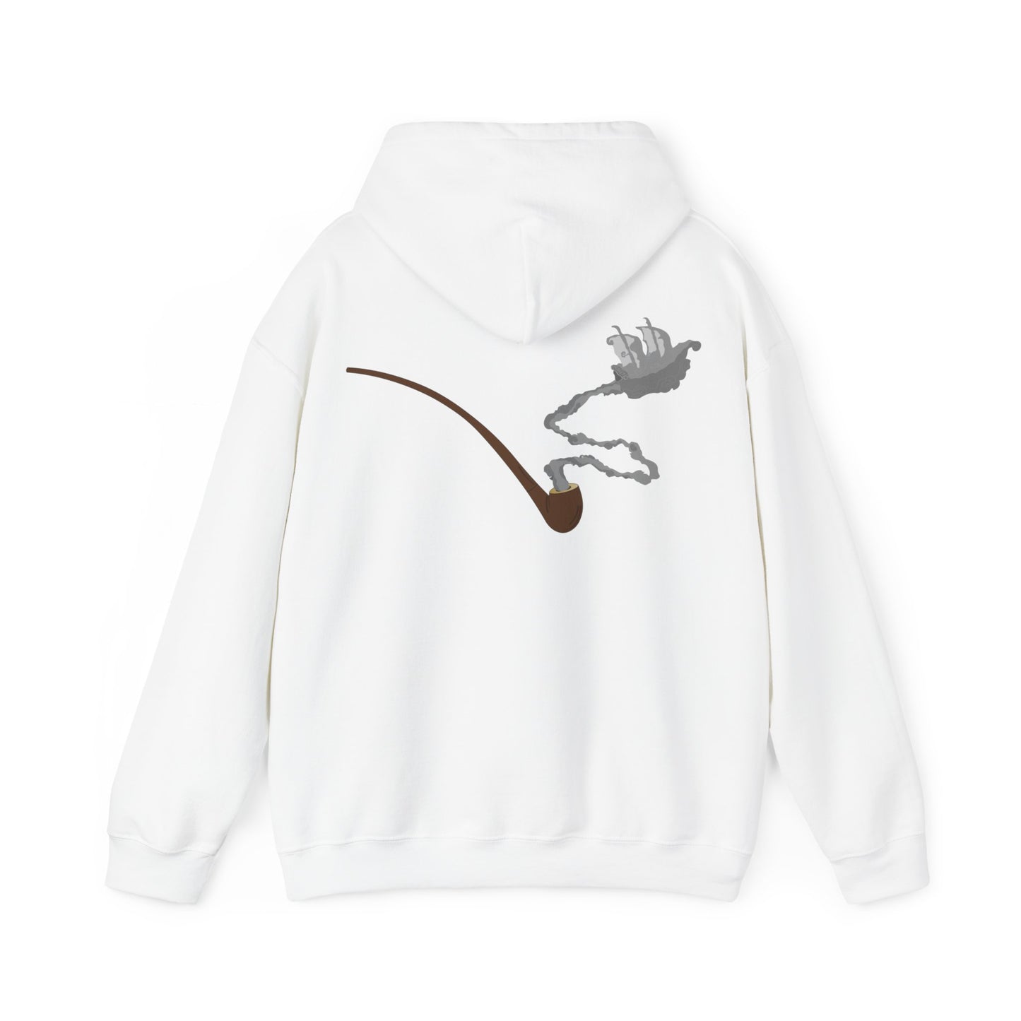 Gandalf Pipe on Back Unisex Heavy Blend™ Hooded Sweatshirt