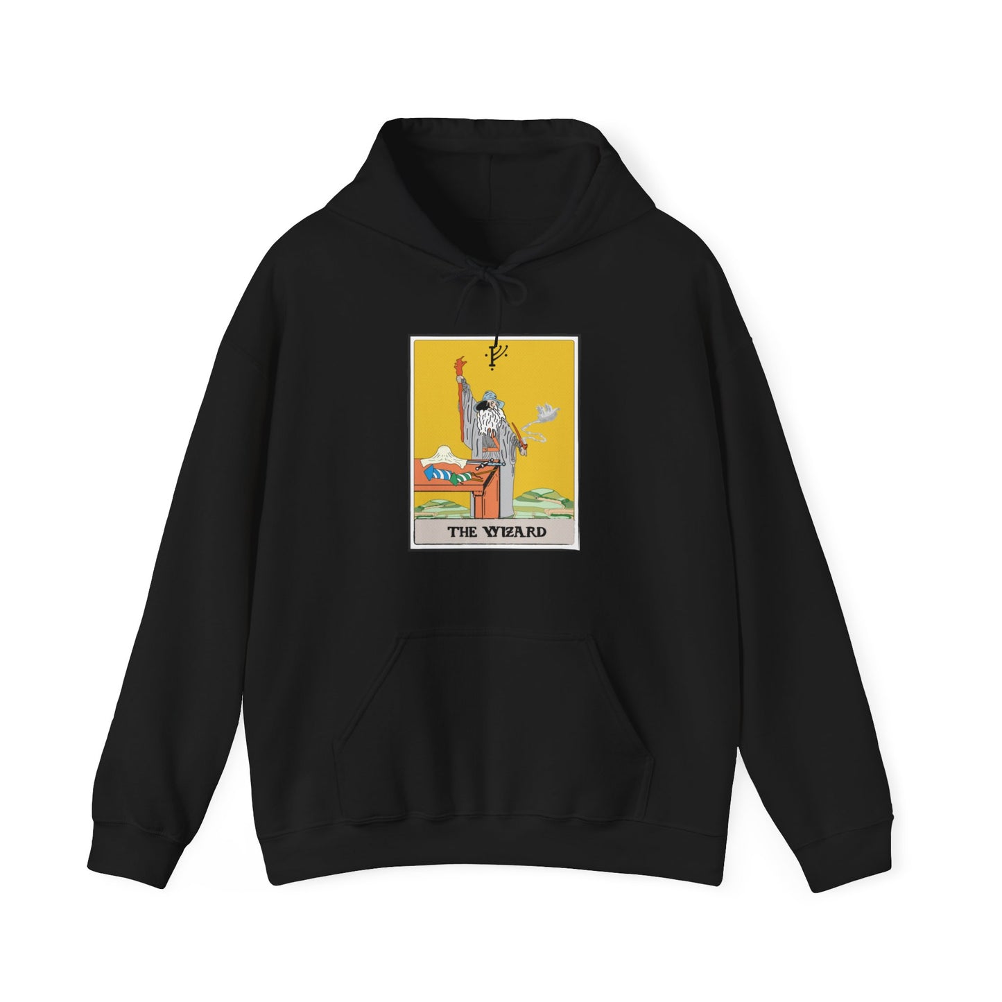 The Wizard Tarot Card Unisex Hooded Sweatshirt