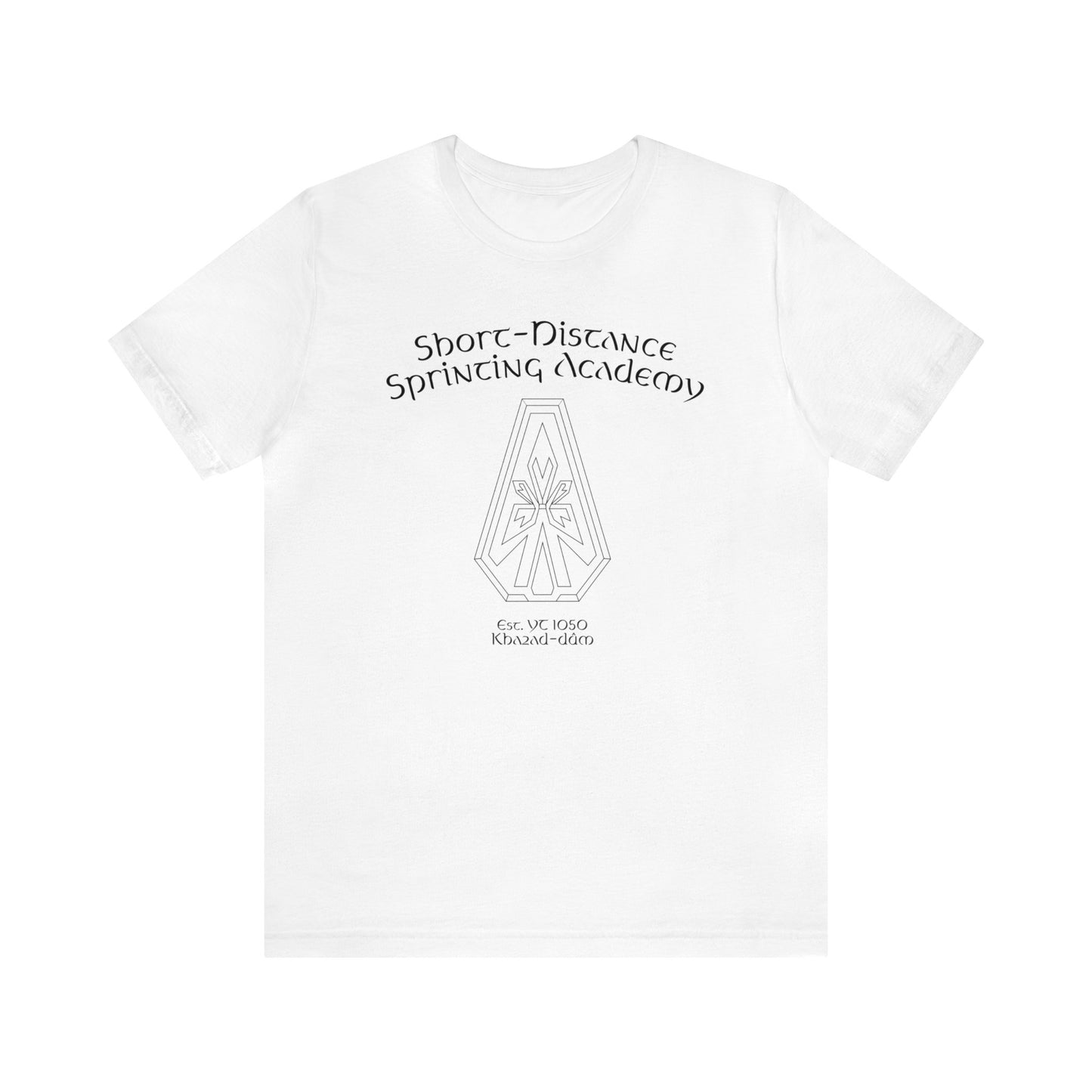 Short-Distance Sprinting Academy Unisex Short Sleeve Tee