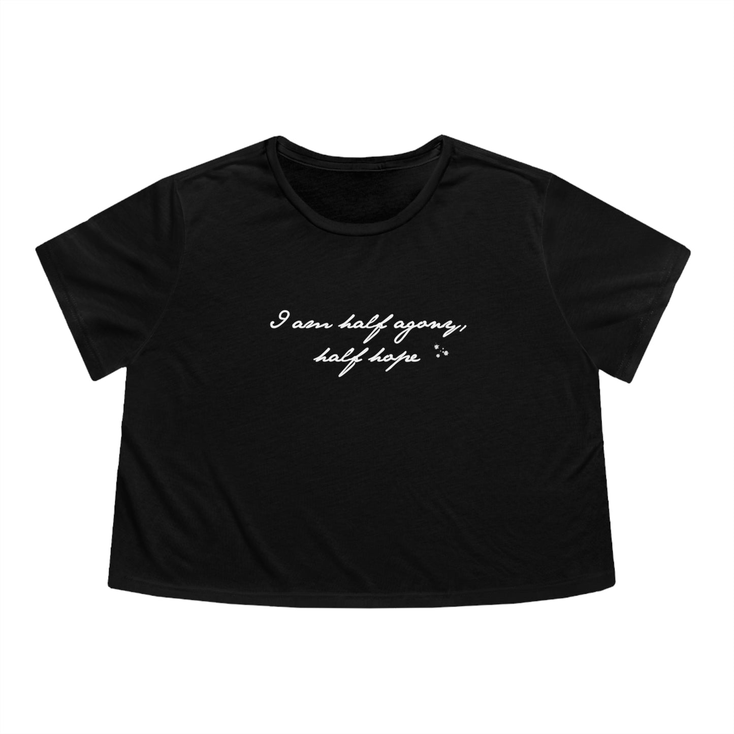 Half Agony Half Hope - Emma Women's Flowy Cropped Tee