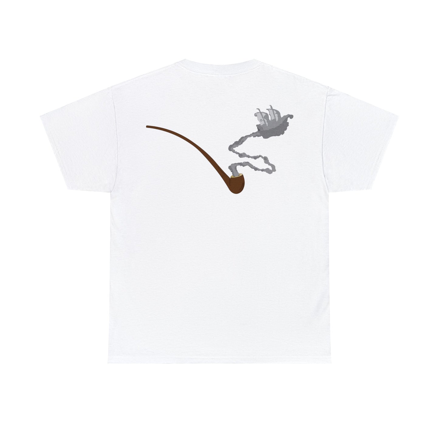 Gandalf Pipe on Back Unisex Heavy Cotton Tee