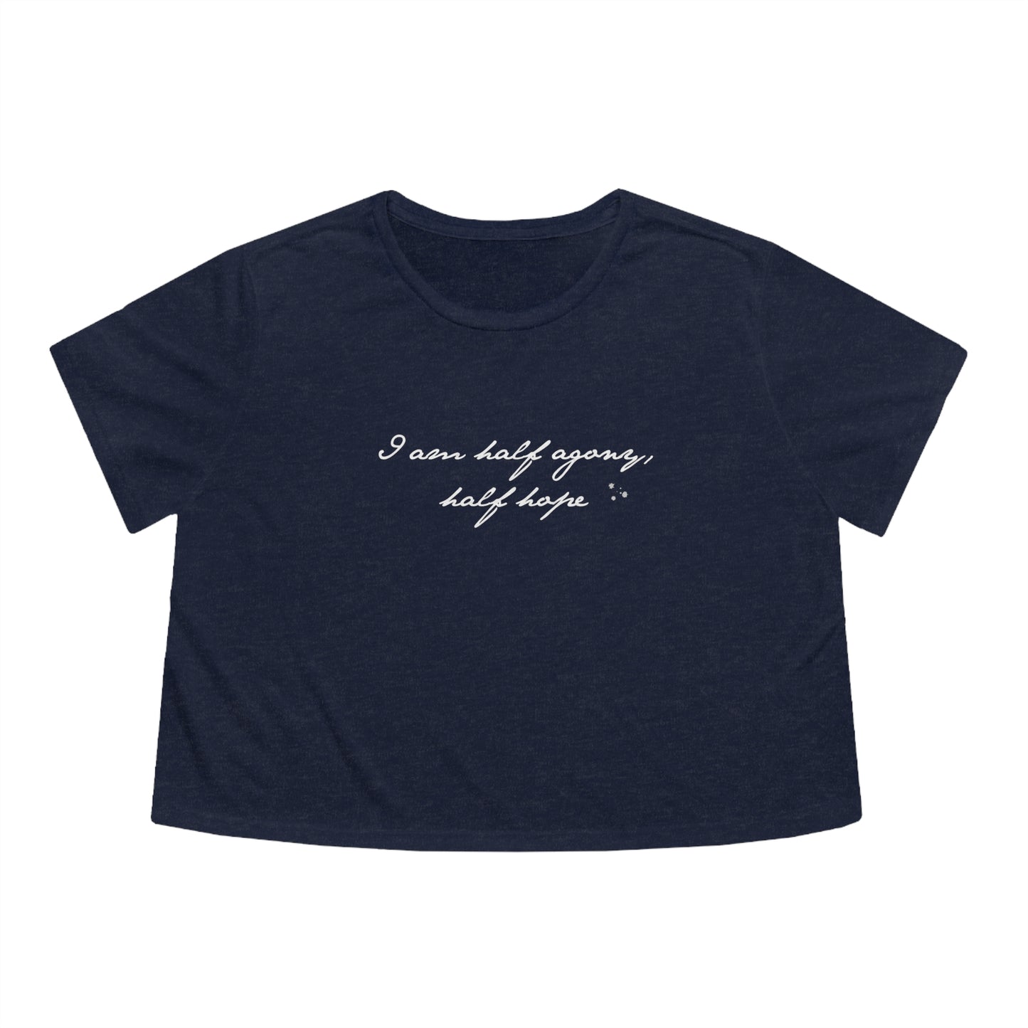 Half Agony Half Hope - Emma Women's Flowy Cropped Tee