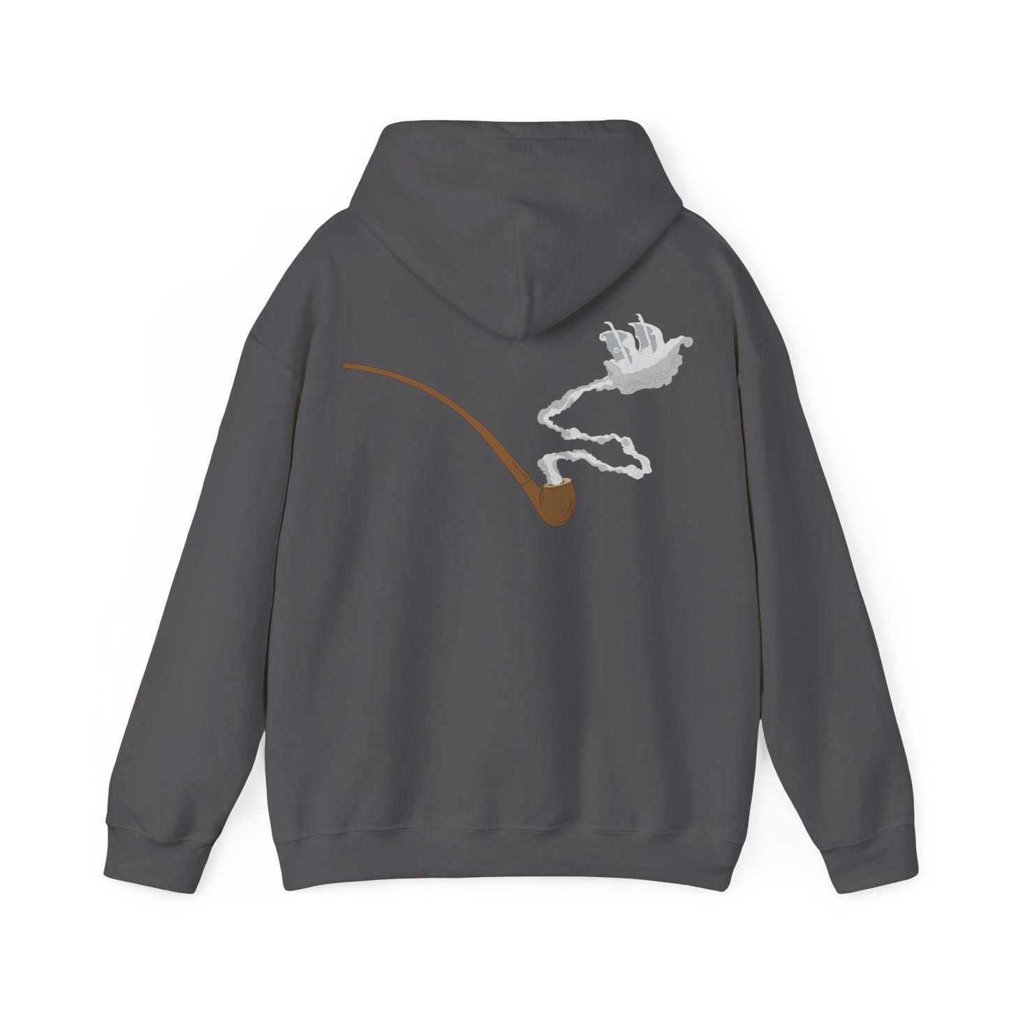 Gandalf Pipe on Back Unisex Heavy Blend™ Hooded Sweatshirt