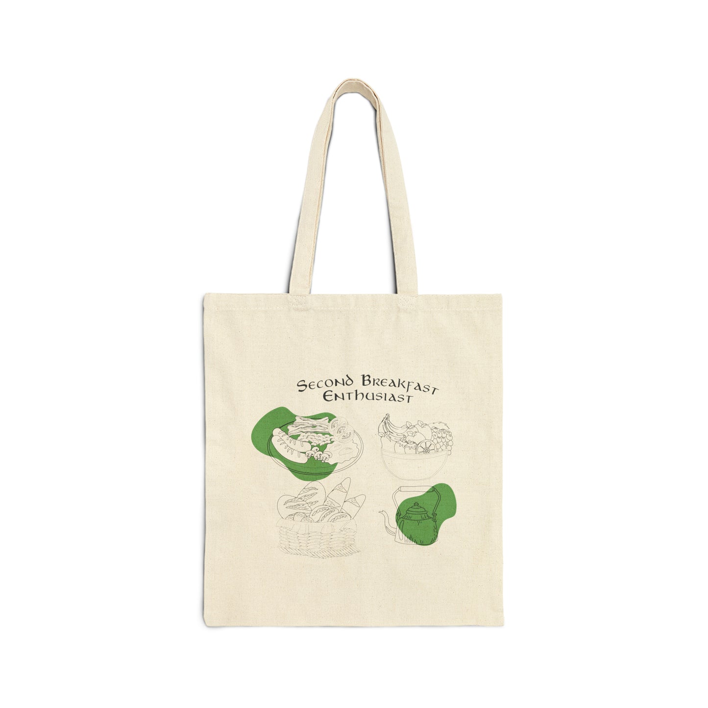 Second Breakfast Enthusiast Cotton Tote Bag