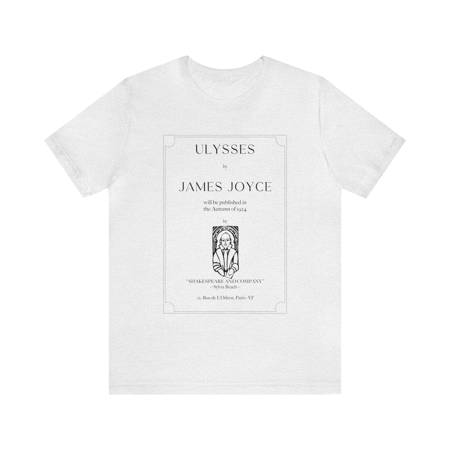 Ulysses First Edition Title Page Unisex Short Sleeve Tee