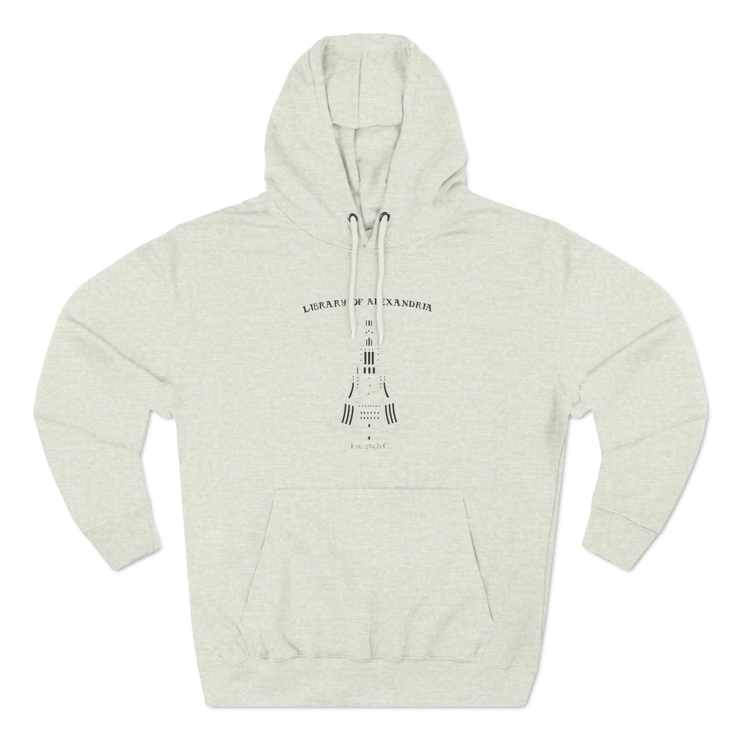 Alexandria Library Three-Panel Fleece Hoodie