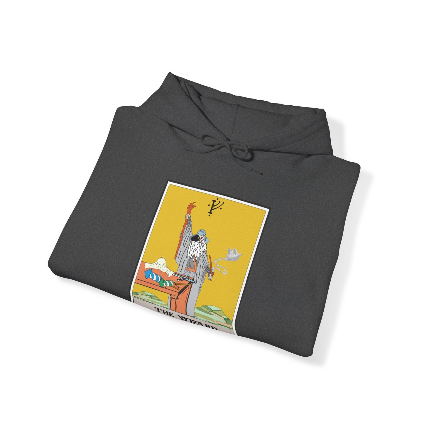 The Wizard Tarot Card Unisex Hooded Sweatshirt