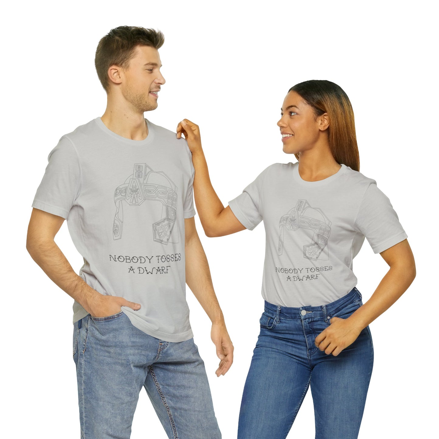 Nobody Tosses a Dwarf Unisex Short Sleeve Tee